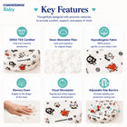 Baby Sleep Pad with Side Barriers