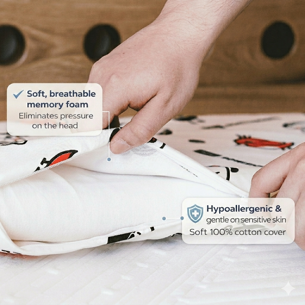 Kids Memory Foam Pillow